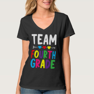 Team Vierte Klasse Lehrer Zurück Zur Schule T-Shirt