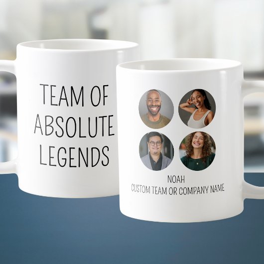 Team von Absolute Legends 4 Foto Coworker Office Kaffeetasse