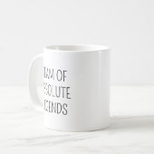 Team von Absolute Legends 5 Foto Mitarbeiter Offic Kaffeetasse (Vorderseite Links)