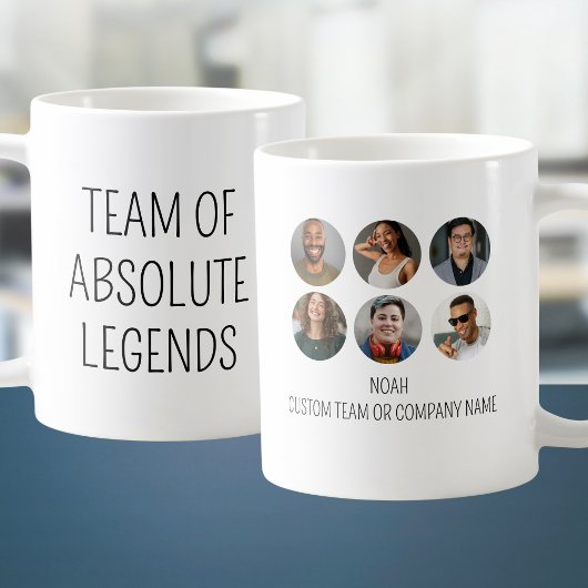 Team von Absolute Legends 6 Foto Mitarbeiter Offic Kaffeetasse