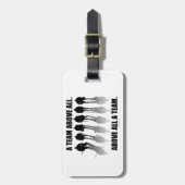 Team vor allem (Hockey-Gepäckmarke) Gepäckanhänger (Vorderseite vertikal)