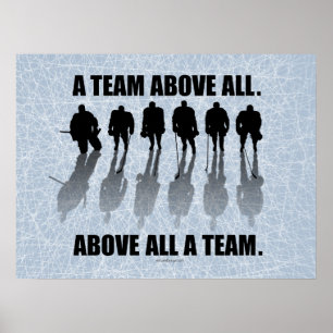 Team vor allem (Hockey) Poster