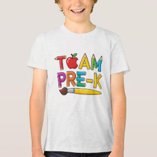 Team Vorkindergarten Bunte Schule Tri-Blend Shirt