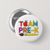Team Vorschule Bunte Schule Button (Vorne & Hinten)