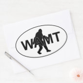 Team WAMT Squatch Logo-Aufkleber Ovaler Aufkleber (Umschlag)