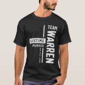Team Warren Lifetime Mitglied Funny Name Warren T-Shirt (Vorderseite)