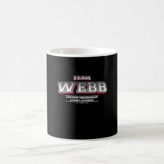 Team WEBB Familienname Nachname Nachname Mitglied Kaffeetasse (Mittel)
