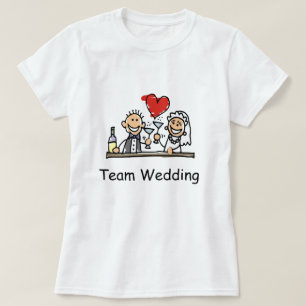 Team Wedding Niedlich Bride Groom Bridal Bachelore T-Shirt
