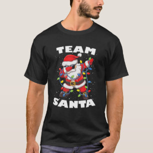 Team Weihnachtsbaum Lichter Dabbing Santa T-Shirt