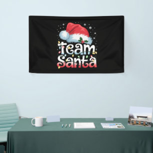 Team Weihnachtsmann Weihnachten Familie passende P Banner