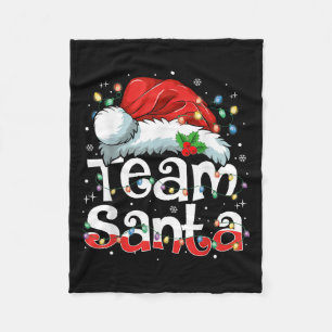 Team Weihnachtsmann Weihnachten Familie passende P Fleecedecke