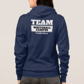 Team-weiße personalisierte Familie oder Gruppe T - Hoodie (Rückseite)