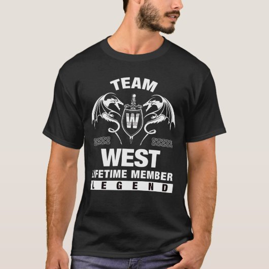 Team WEST - Lebenszeit Mitglied T-Shirt (Vorderseite)