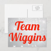 Team Wiggins Postkarte (Vorne/Hinten)