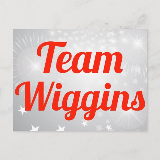 Team Wiggins Postkarte (Vorderseite)