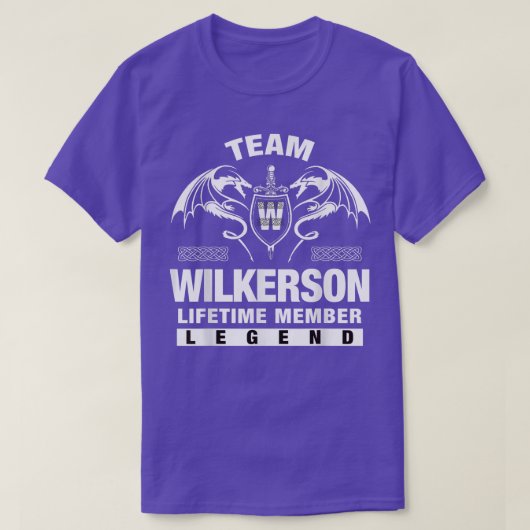 Team WILKERSON Lifetime Member Geschenke T-Shirt (Design vorne)