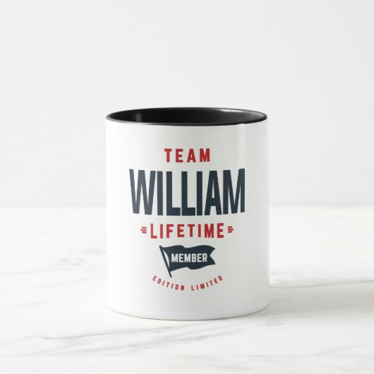 Team William Lifetime Mitglied Funny Name William Tasse (Zentrum)