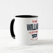 Team William Lifetime Mitglied Funny Name William Tasse (Vorderseite Links)