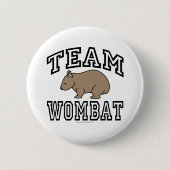 Team Wombat Button (Vorderseite)