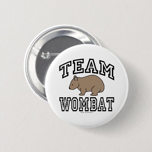 Team Wombat Button (Vorne & Hinten)