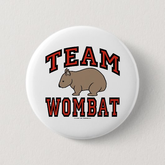Team Wombat III Button (Vorderseite)