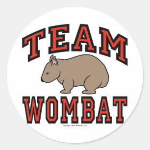 Team Wombat III Runder Aufkleber