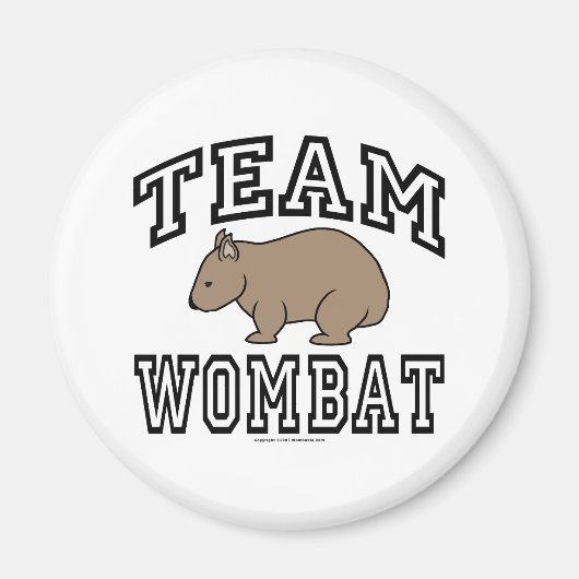 Team Wombat Magnet (Vorne)