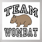 Team Wombat Poster (Vorne)