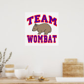 Team Wombat VI Poster (Küche)