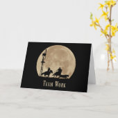 Team Work Business Motivierend Card mit Cowboys Karte (Gelbe Blume)