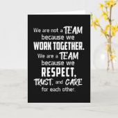 Team Work Job Phantastisch Spirit Team Player Gesc Karte (Gelbe Blume)