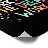 Team Work Makes The Dream Work, Motivational Srts Poster (Ecke)
