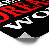 Team Work Makes The Dream Work Teamwork Motivation Poster (Ecke)