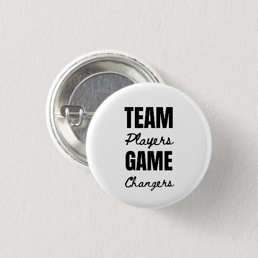 Team Work Motivierend Unternehmensabteilung Button (Vorne & Hinten)