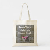 Team Work Tote Bag Tragetasche (Rückseite)