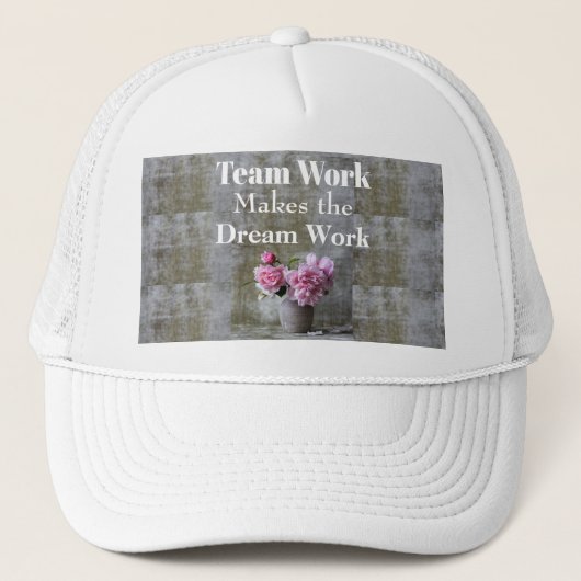 Team Work Trucker Hat Truckerkappe (Vorderseite)