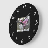 Team Work Wall Clock Große Wanduhr (Winkel)
