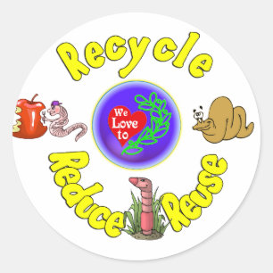 Team Worm:-) Runder Aufkleber