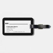 Team Wrestling Gear Bag Gepäckanhänger (Rückseite horizontal)