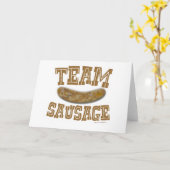 Team-Wurst Karte (Gelbe Blume)