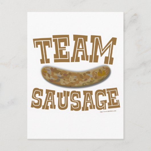 Team-Wurst Postkarte (Vorderseite)