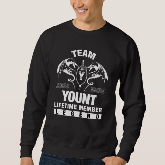 Team Yount Lebenslanges Mitglied Sweatshirt (Vorderseite)