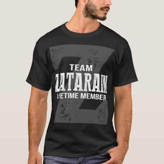 Team ZATARAIN Lebenszeit Mitglied T-Shirt (Vorderseite)