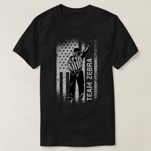 Team    ZebraIce Hockey-Schiedsrichter Ref America T-Shirt (Design vorne)