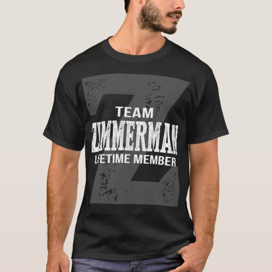 Team ZIMMERMAN Lifetime Mitglied T-Shirt (Vorderseite)