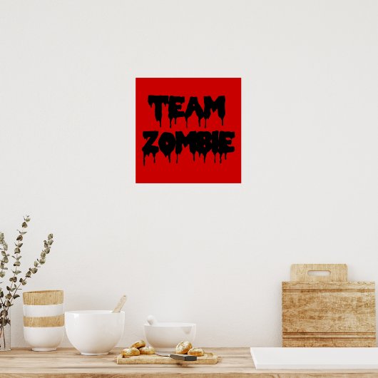 Team Zombie Poster (Küche)