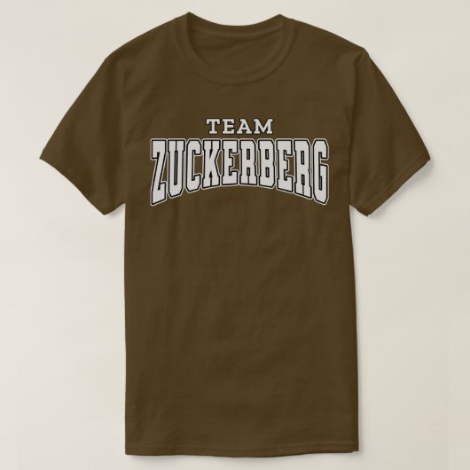 Team Zuckerberg Supporter T-Shirt (Design vorne)