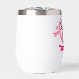 Team zur Unterstützung von Brustkrebs Pink Ribbon