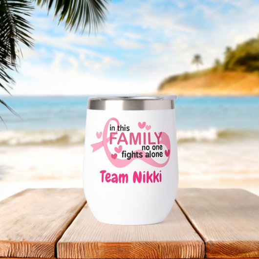 Team zur Unterstützung von Brustkrebs Pink Ribbon (Strand)