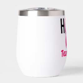 Team zur Unterstützung von Brustkrebs Pink Ribbon